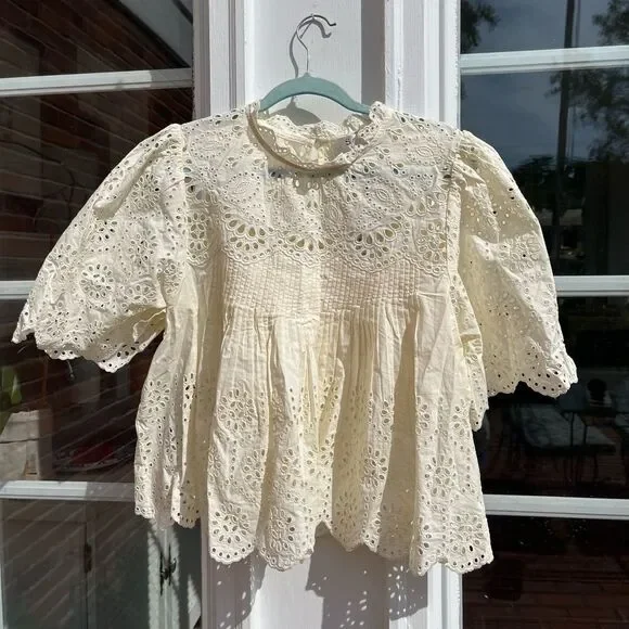 SEA New York Lainey Embroidered Blouse NWT - Picture 8 of 14